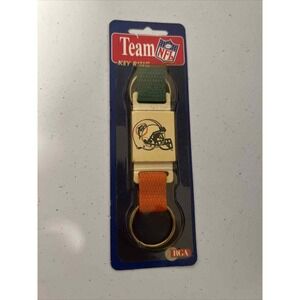 New Old Stock Vintage Miami Dolphins NFL Football Team Keyring Keychain Florida